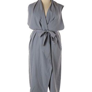 Grey Trench Coat Vest - Size 22-24 (Plus)